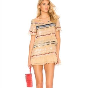 Tularosa Mason Dress in Blue Multi Stripe